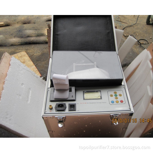 Insulating oil dielectric strength tester